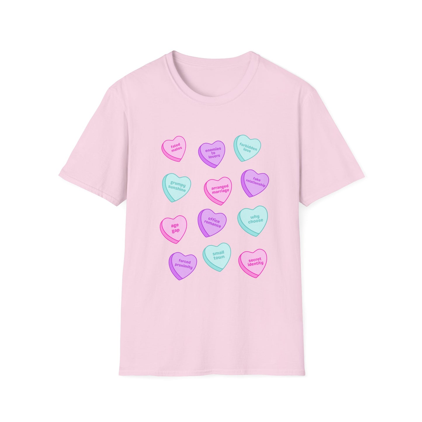 Candy Hearts Tropes Unisex Softstyle T-Shirt