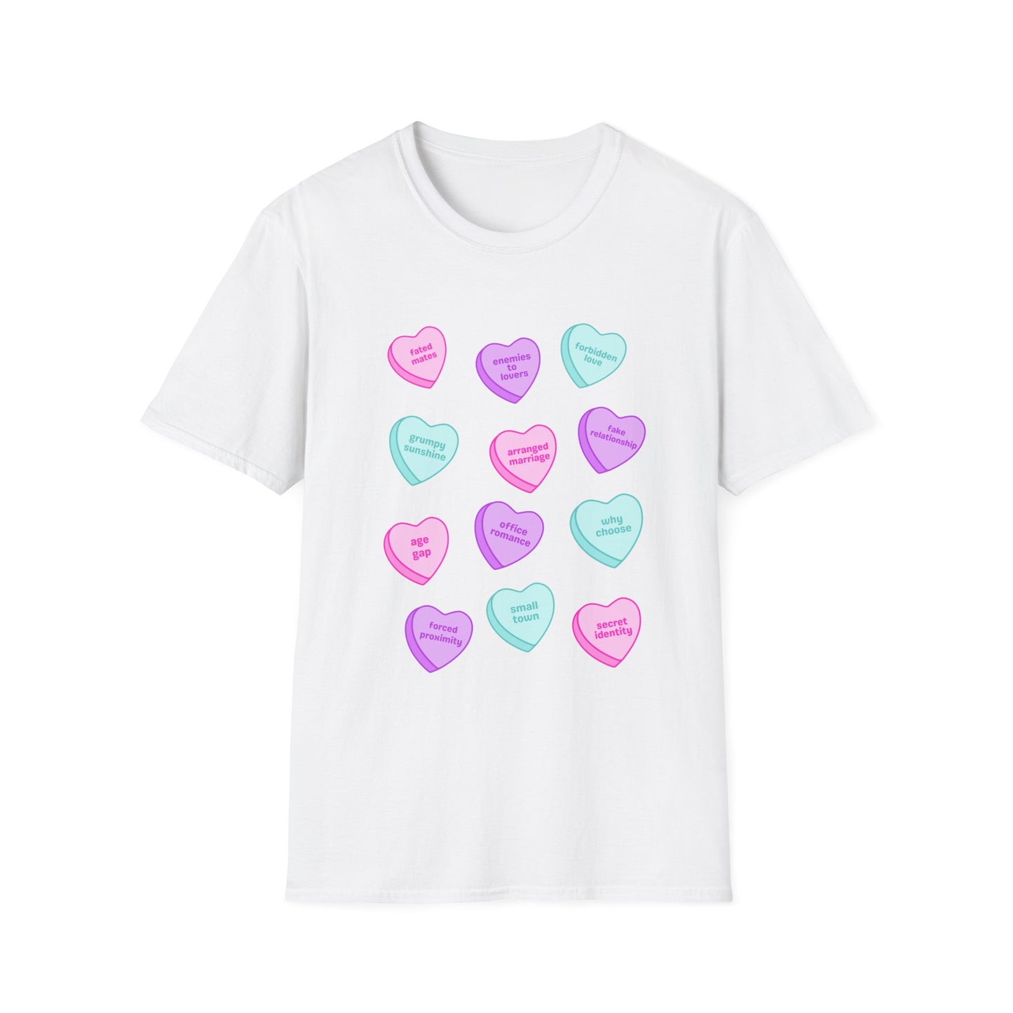 Candy Hearts Tropes Unisex Softstyle T-Shirt