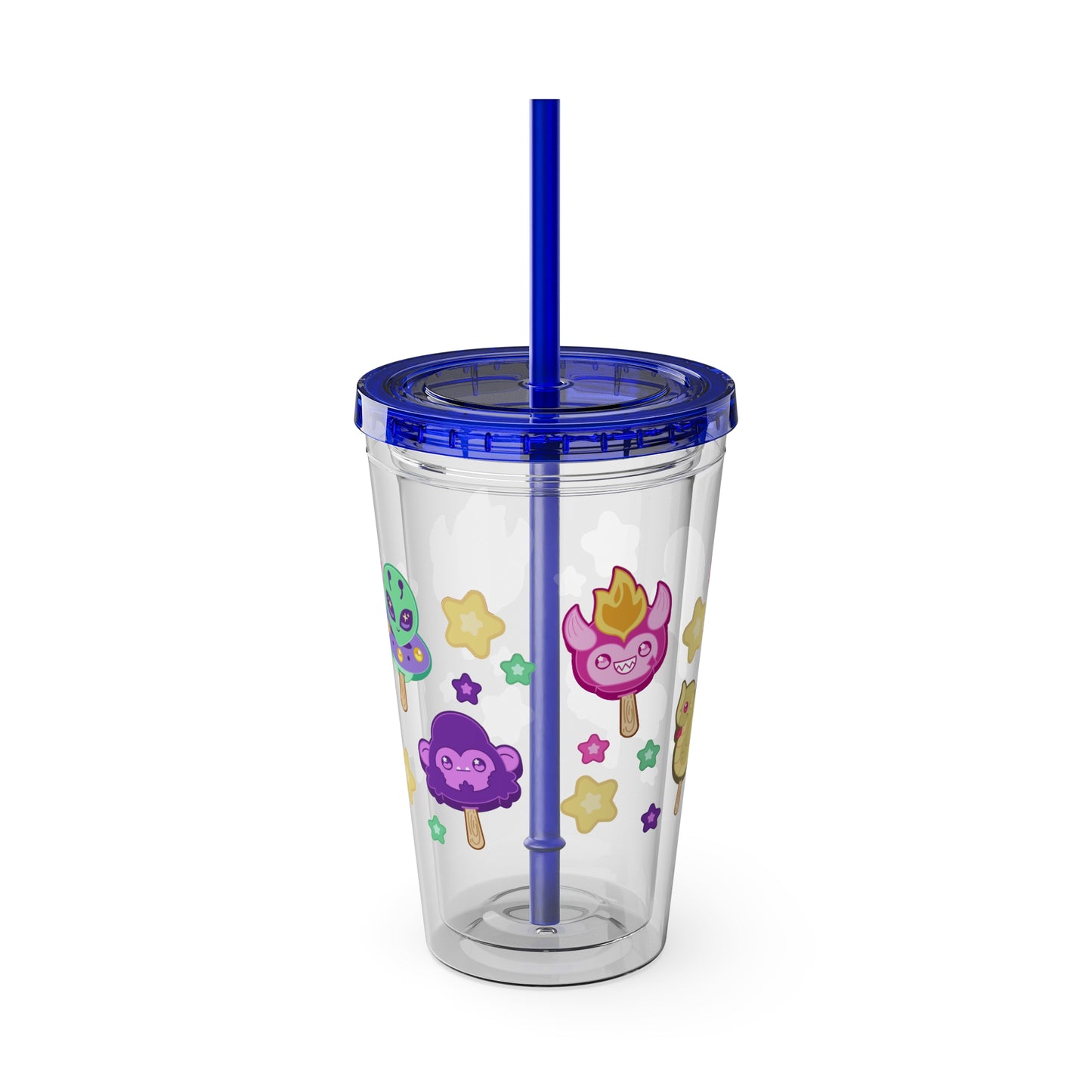 Monster Treats 3.0 Sunsplash Tumbler with Straw, 16oz