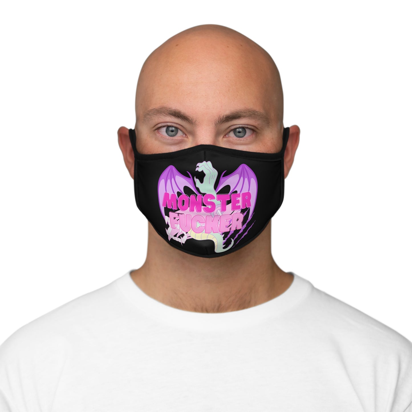 Monster Fucker Fitted Polyester Face Mask