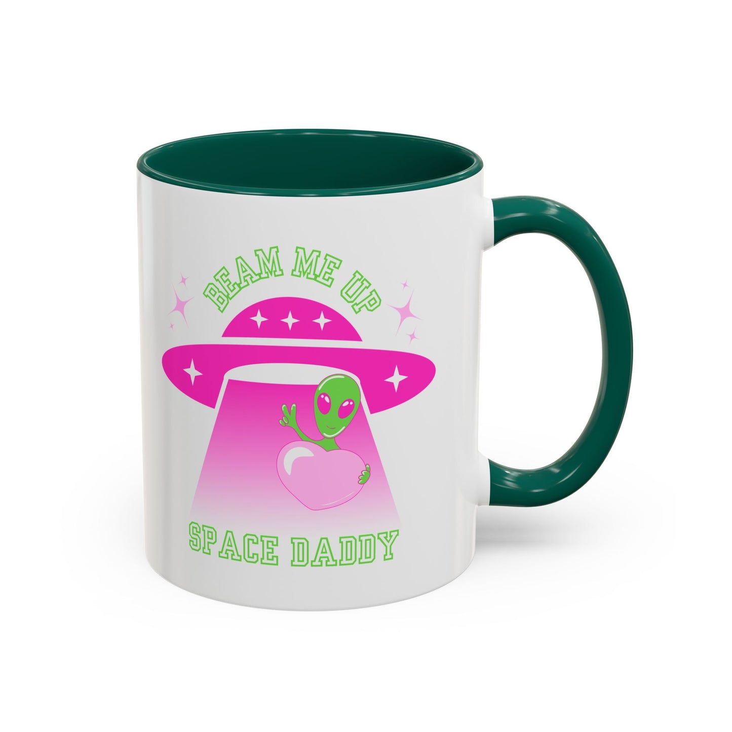 Beam Me Up Space Daddy Colorful Mugs (11oz, 15oz)