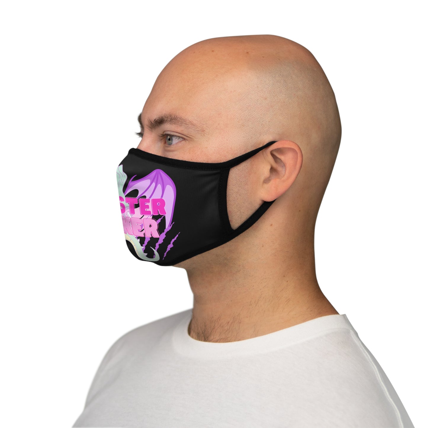 Monster Fucker Fitted Polyester Face Mask