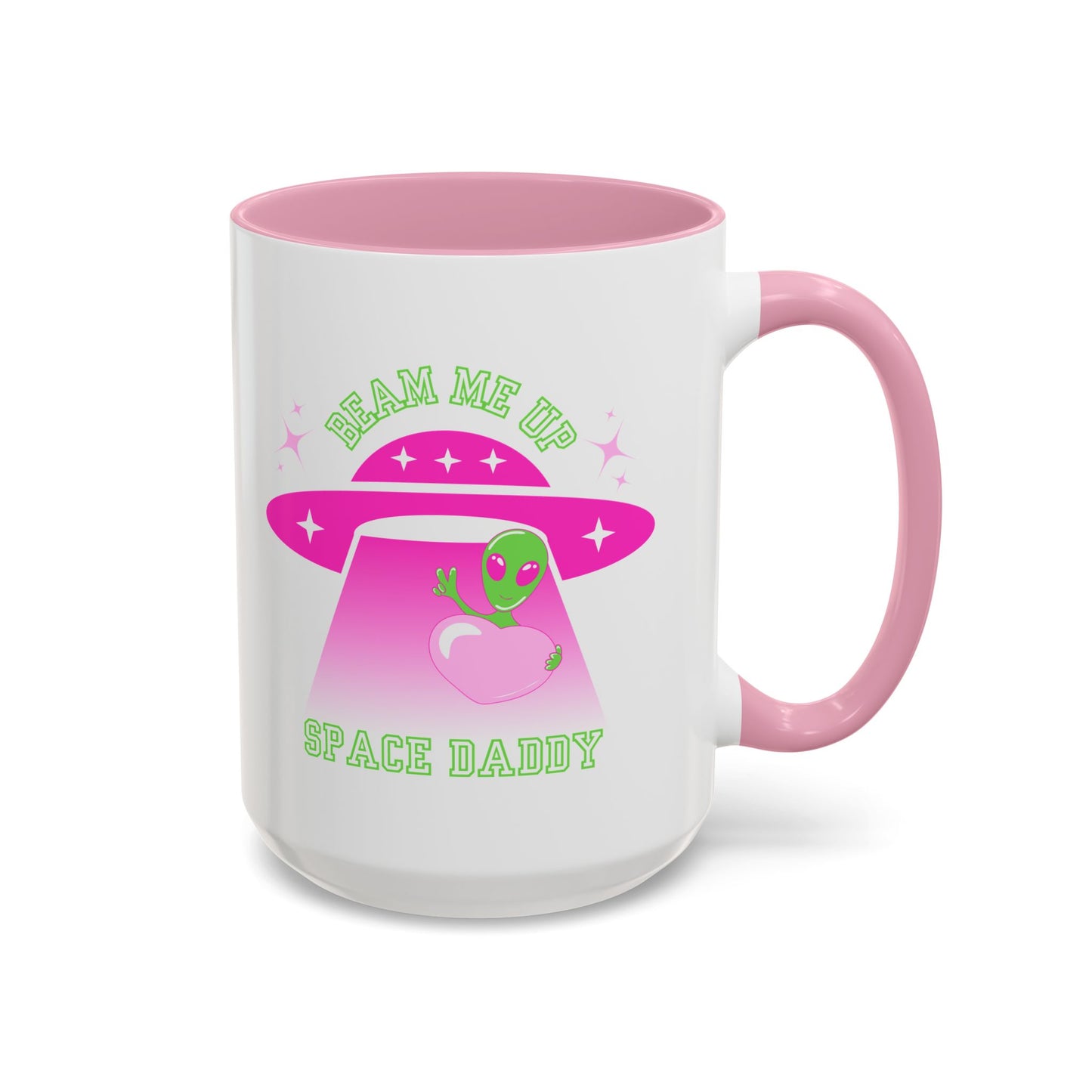Beam Me Up Space Daddy Colorful Mugs (11oz, 15oz)