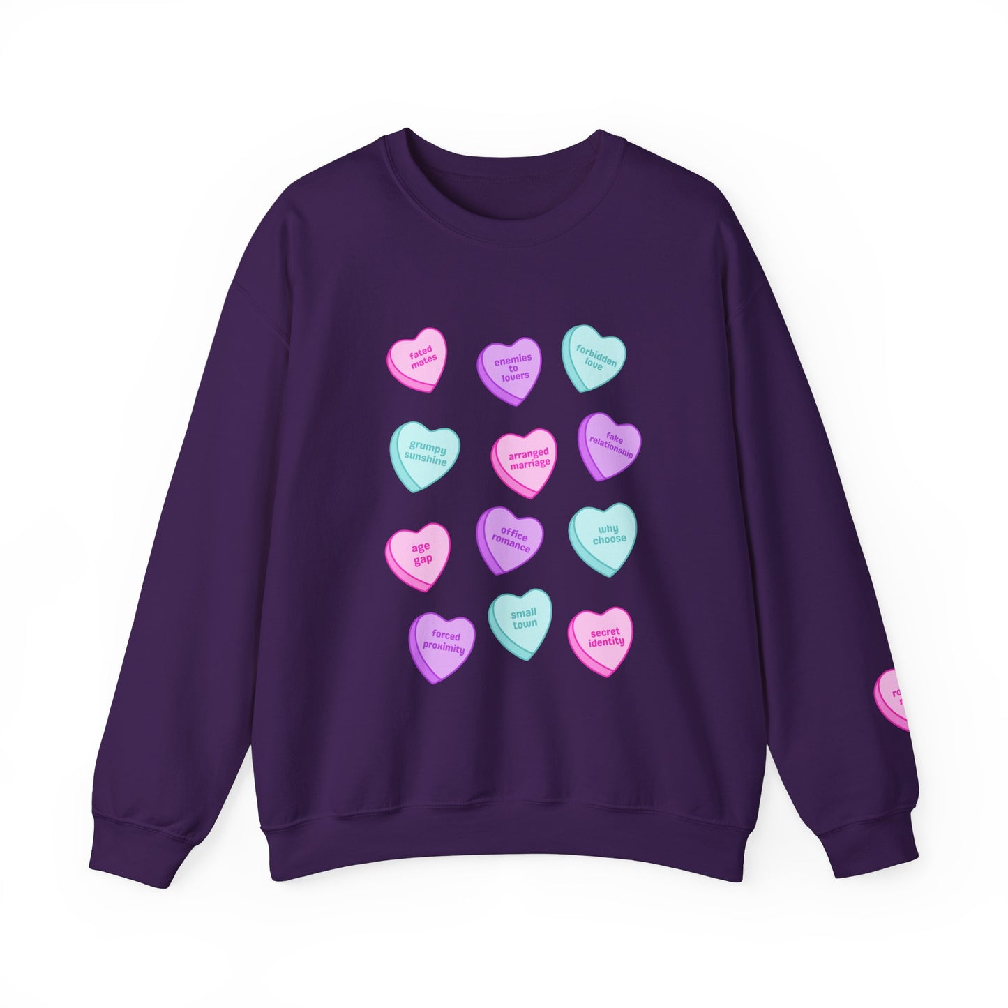 Candy Hearts Tropes Unisex Heavy Blend™ Crewneck Sweatshirt