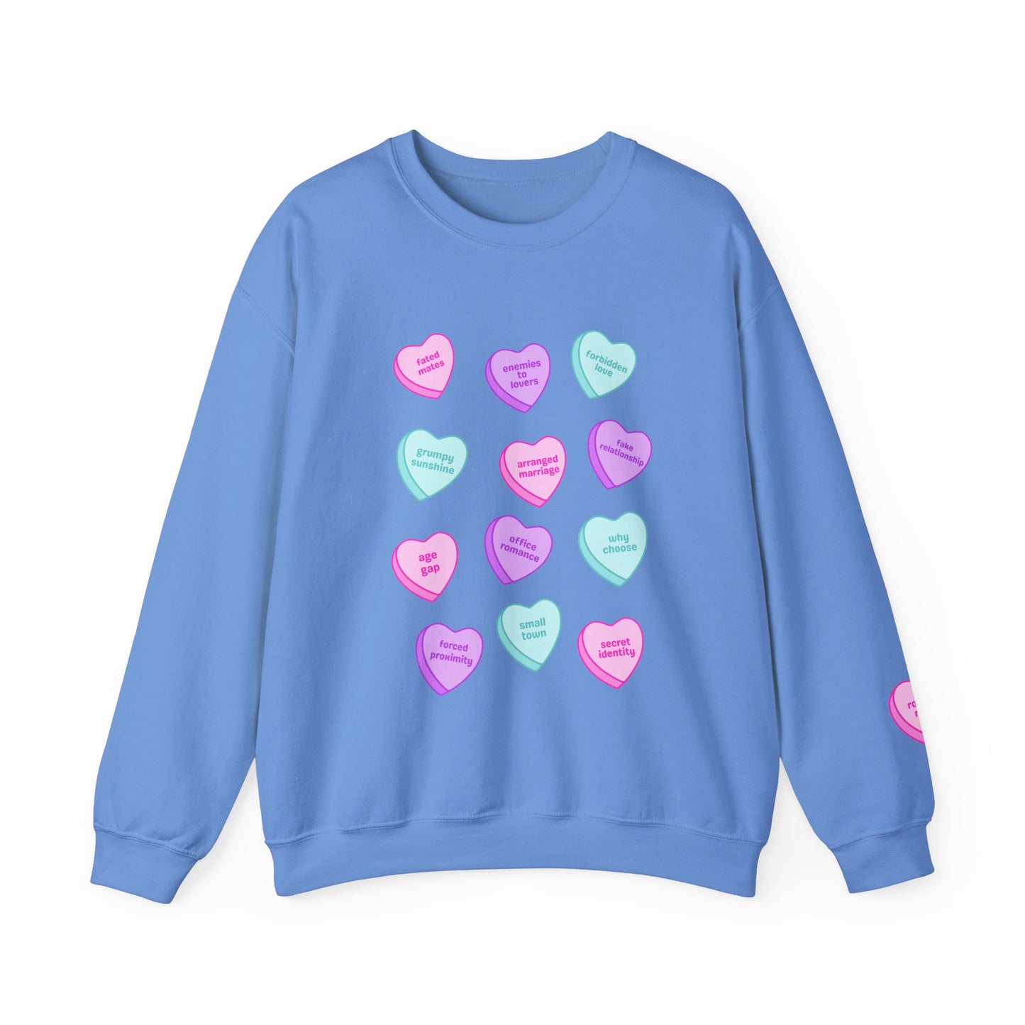 Candy Hearts Tropes Unisex Heavy Blend™ Crewneck Sweatshirt