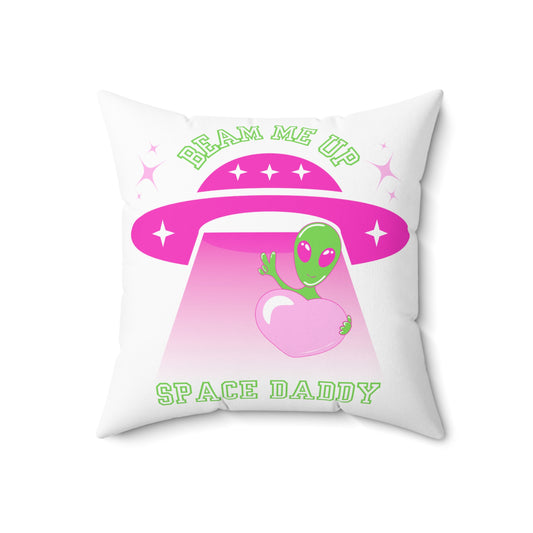 Space Daddy Spun Polyester Square Pillow