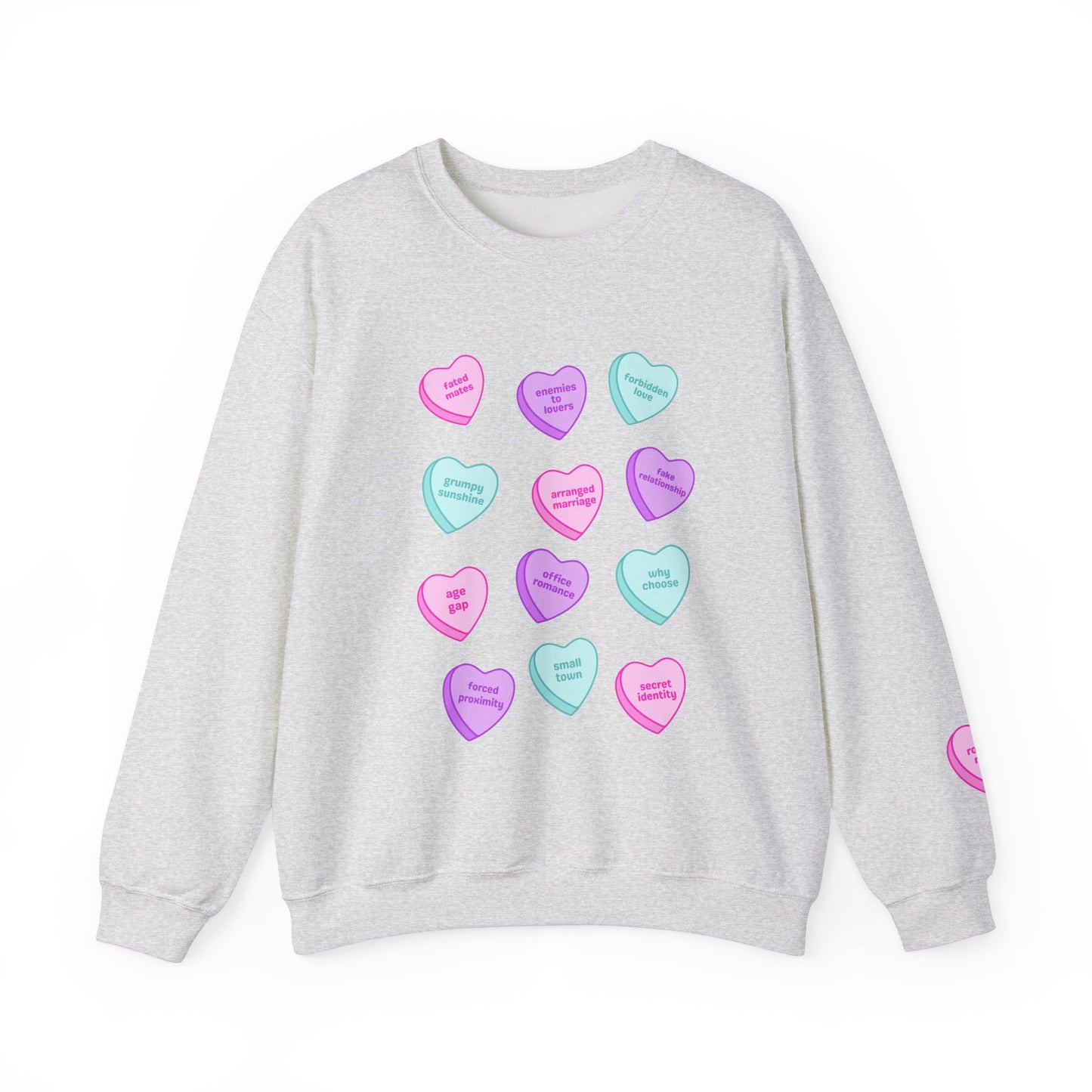 Candy Hearts Tropes Unisex Heavy Blend™ Crewneck Sweatshirt