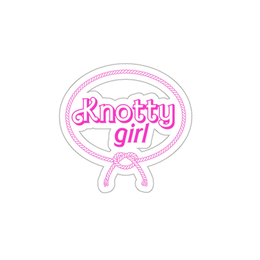 Knotty Girl Die Cut Sticker