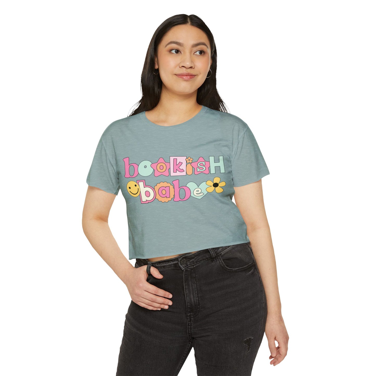 Bookish Babe Women's Festival Crop Top