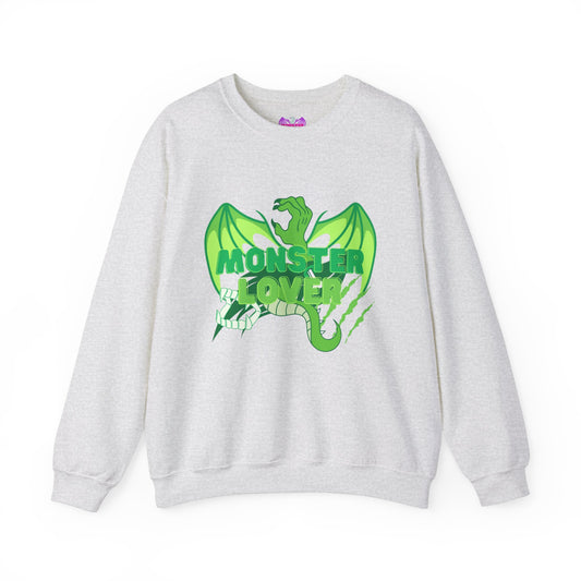 Lucky Green Monster Lover SE Unisex Heavy Blend™ Crewneck Sweatshirt