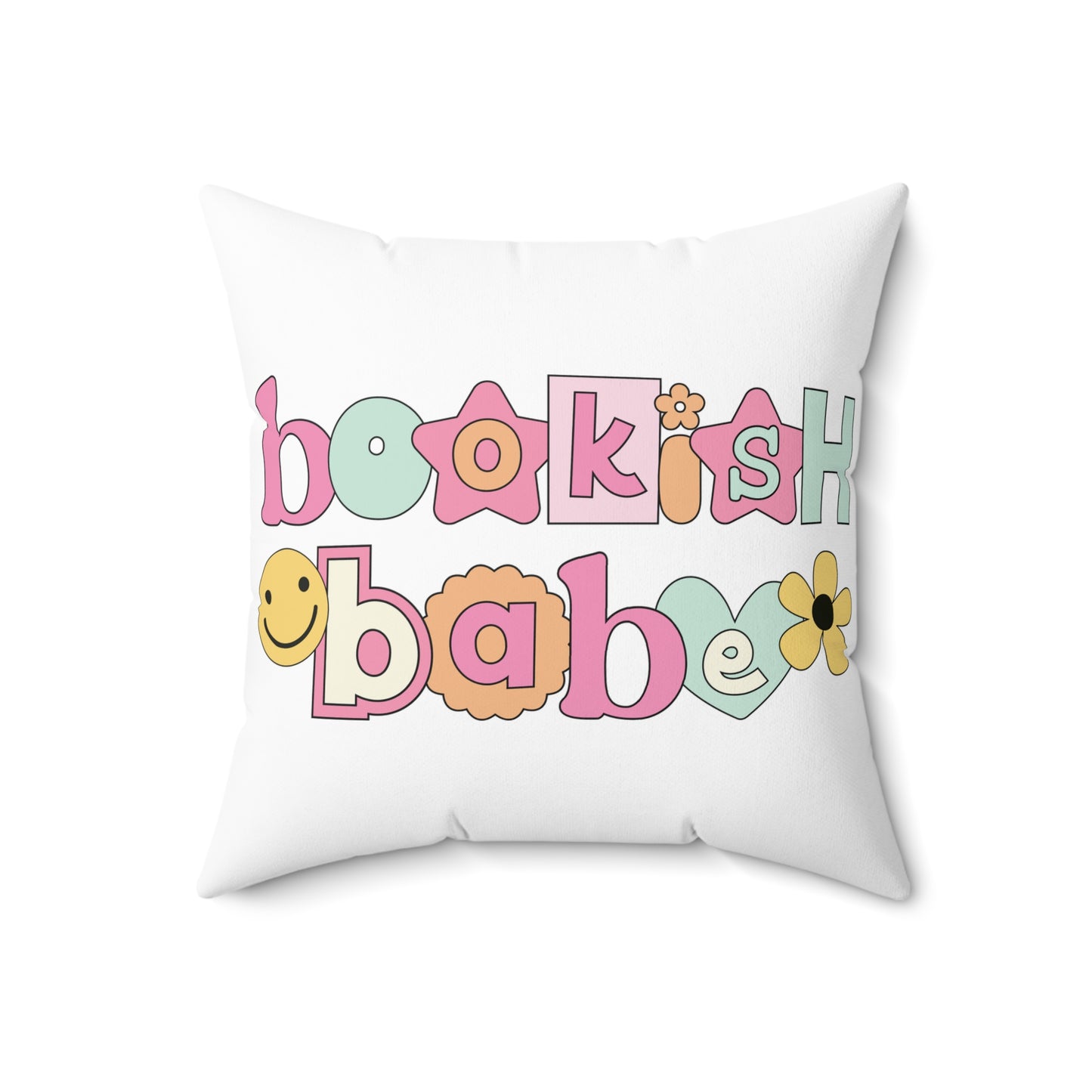 Bookish Babe Spun Polyester Square Pillow