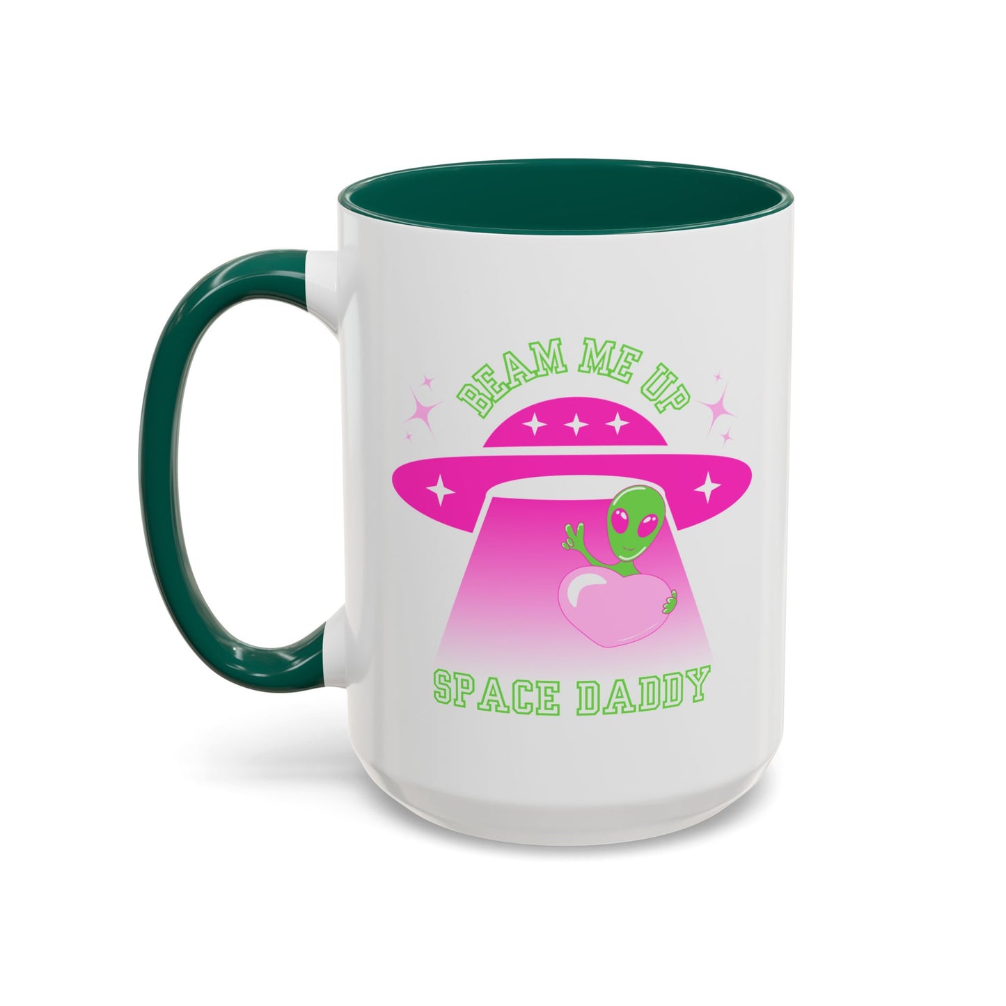 Beam Me Up Space Daddy Colorful Mugs (11oz, 15oz)