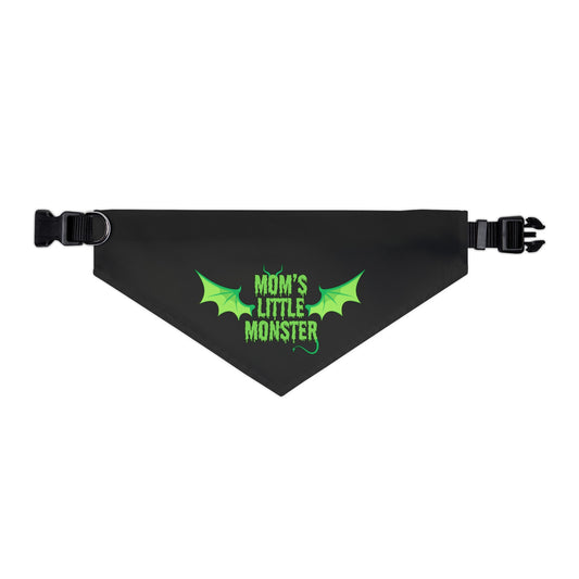 Mom's Little Monster Pet Bandana Collar