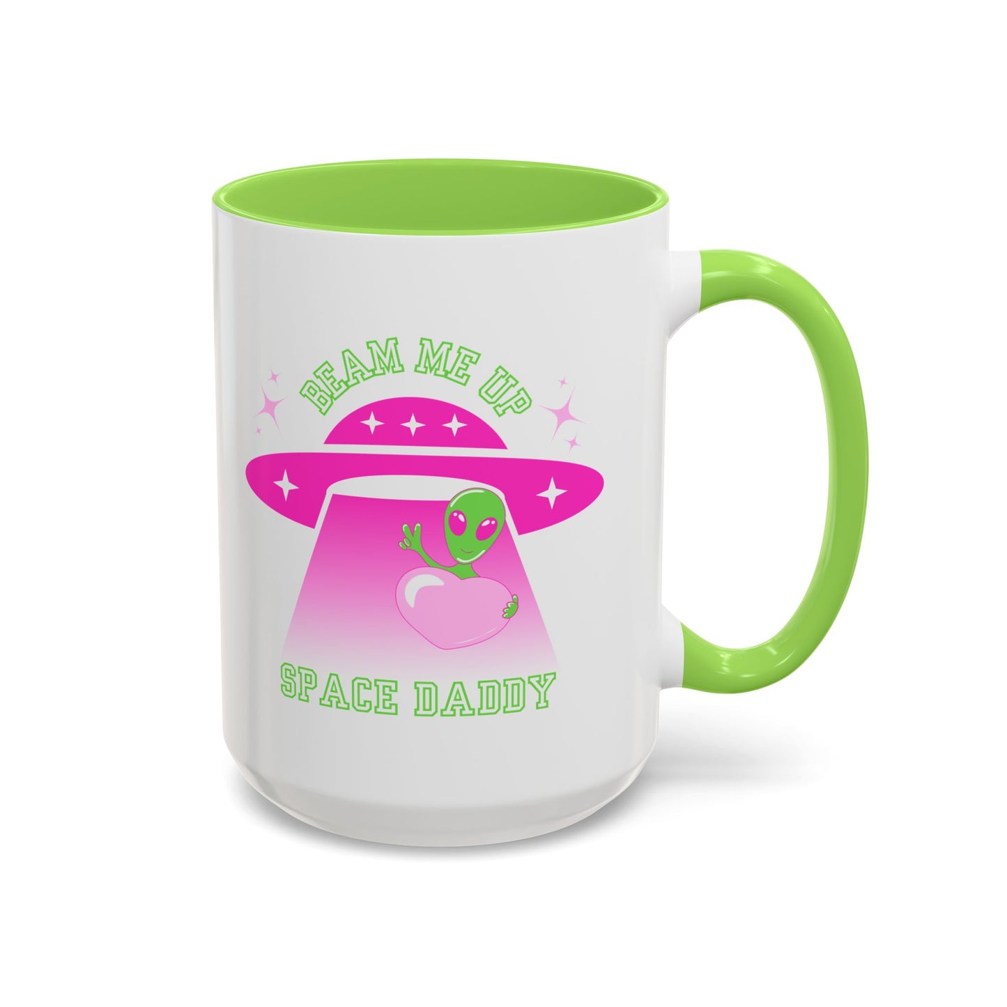 Beam Me Up Space Daddy Colorful Mugs (11oz, 15oz)