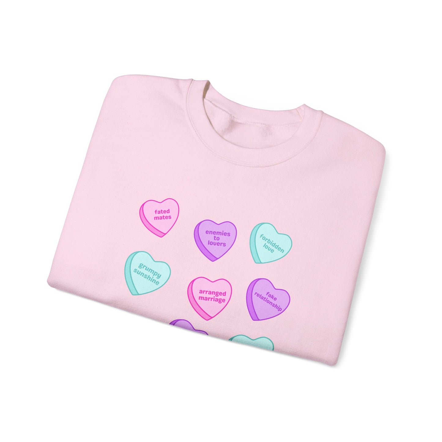 Candy Hearts Tropes Unisex Heavy Blend™ Crewneck Sweatshirt