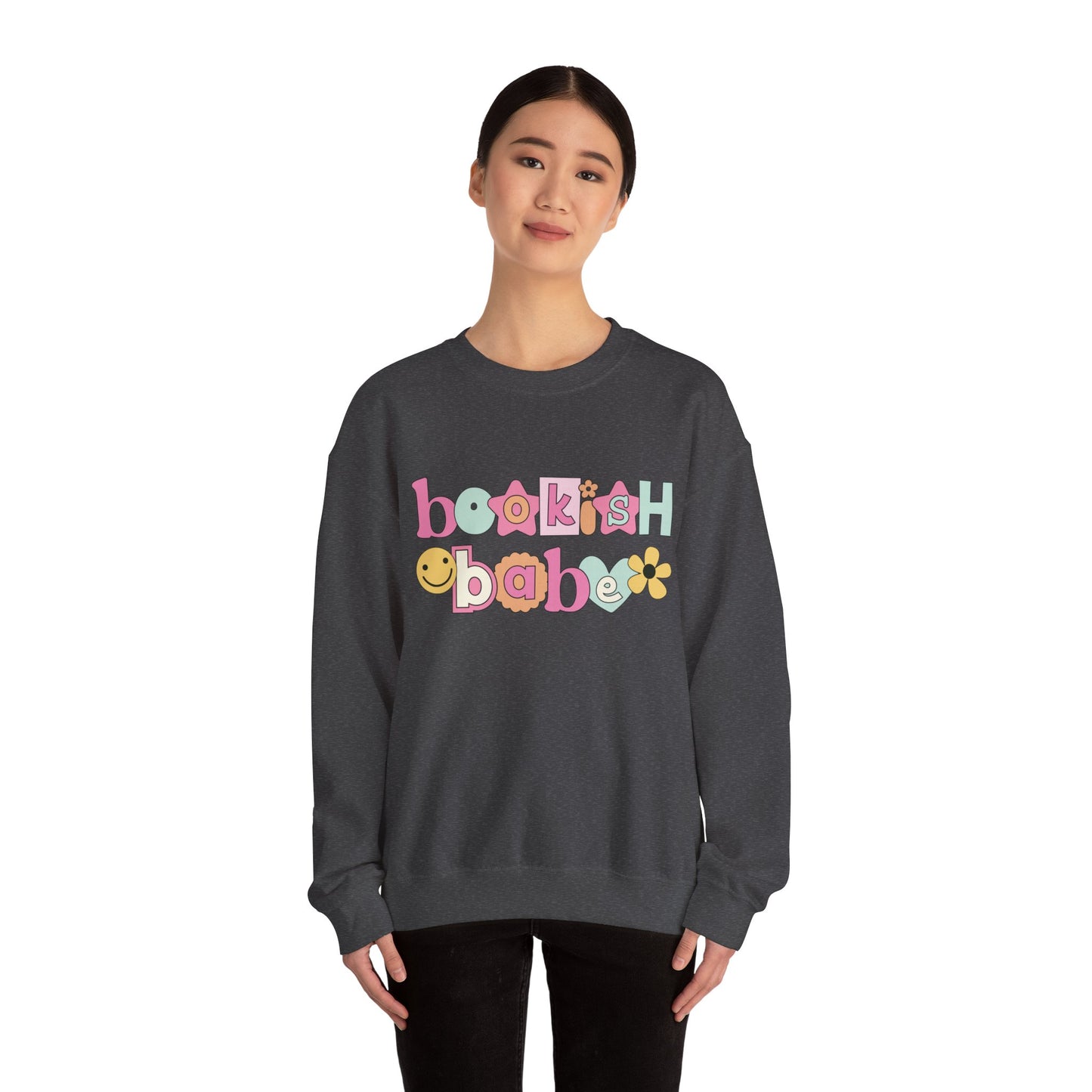 Bookish Babe Unisex Heavy Blend™ Crewneck Sweatshirt