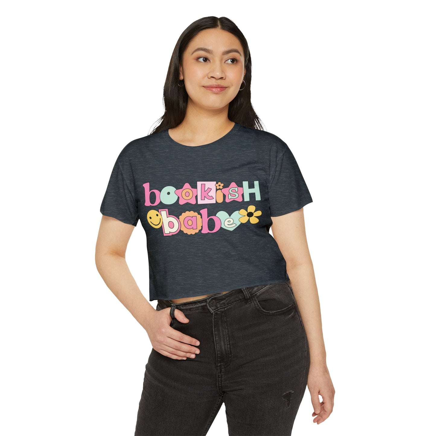 Bookish Babe Women's Festival Crop Top