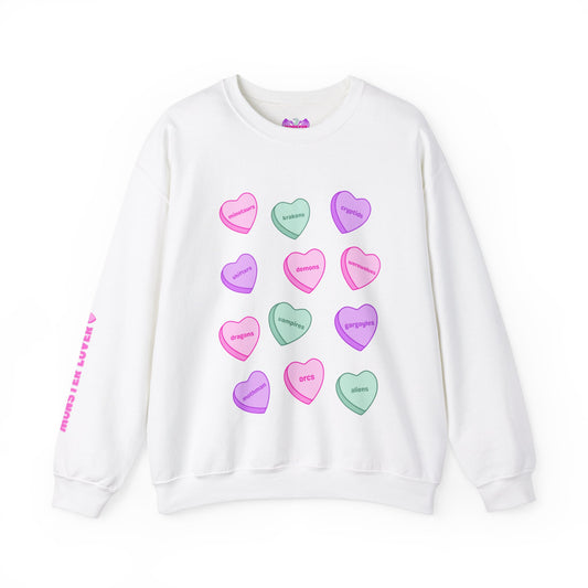 Candy Hearts Unisex Heavy Blend™ Crewneck Sweatshirt