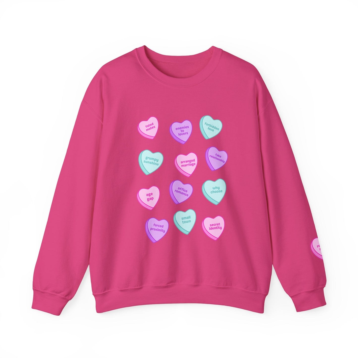 Candy Hearts Tropes Unisex Heavy Blend™ Crewneck Sweatshirt