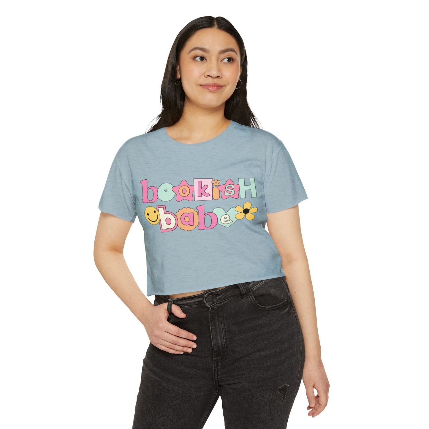 Bookish Babe Women's Festival Crop Top