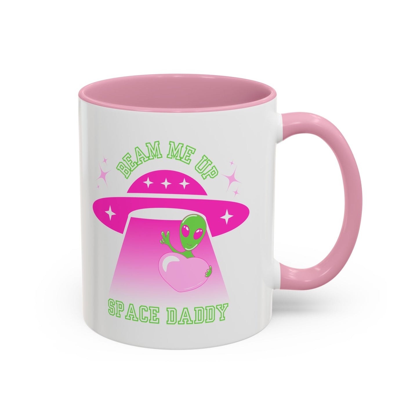 Beam Me Up Space Daddy Colorful Mugs (11oz, 15oz)