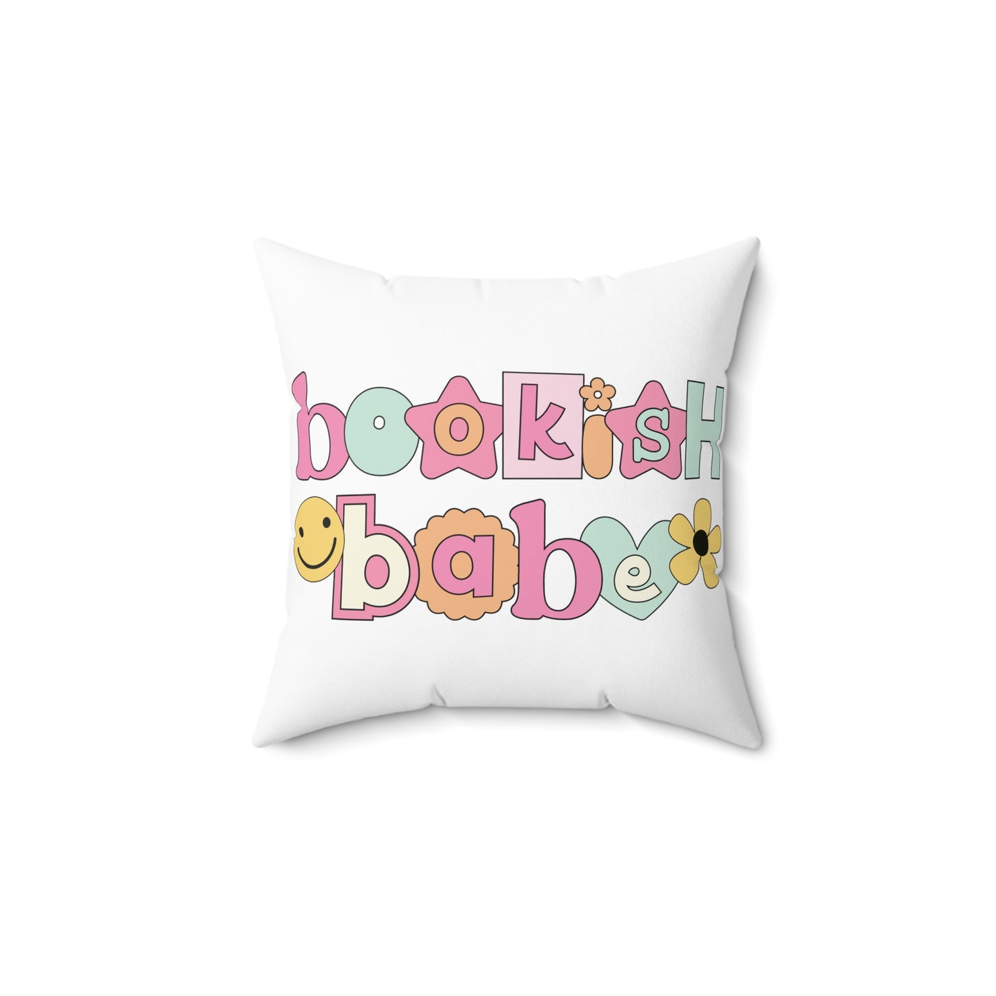 Bookish Babe Spun Polyester Square Pillow