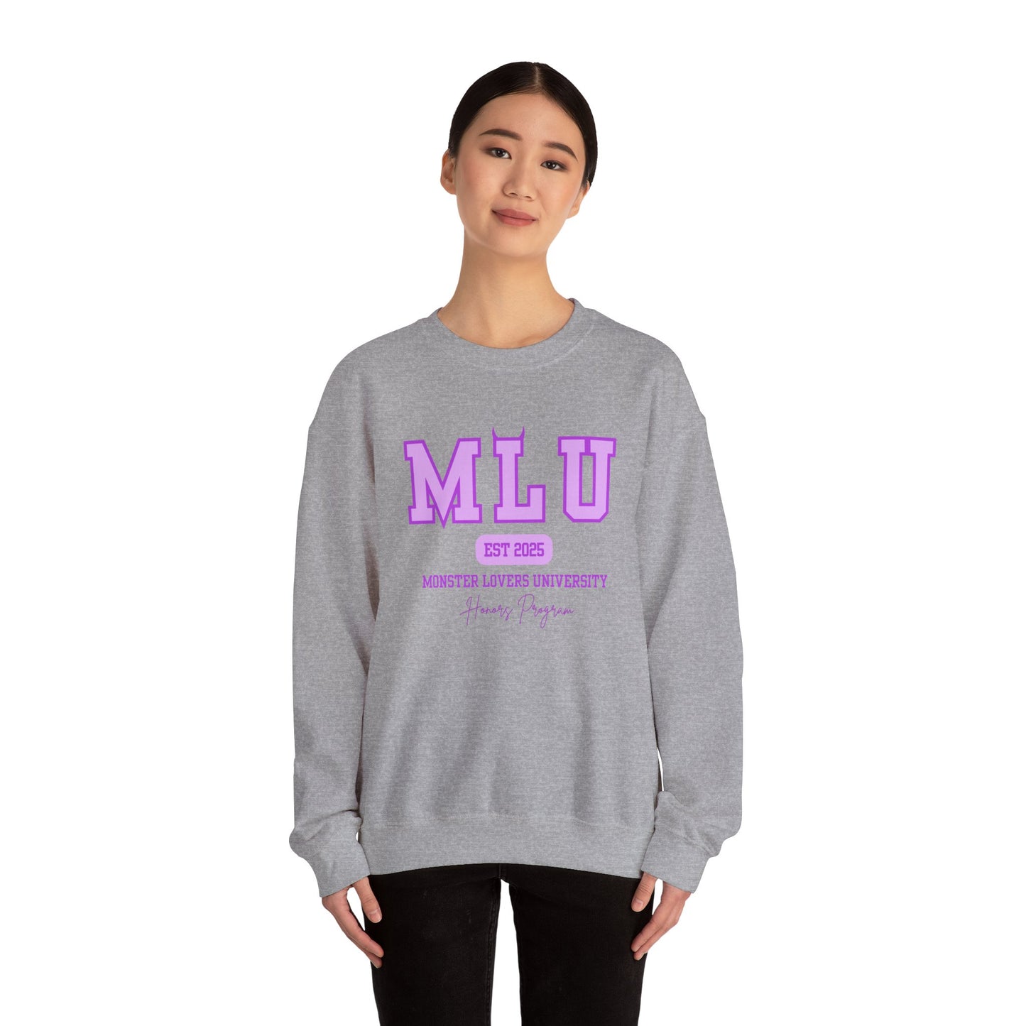 MLU Purple Unisex Heavy Blend™ Crewneck Sweatshirt