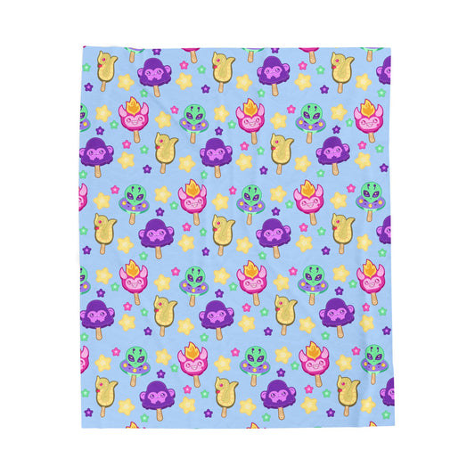Monster Treats 3.0 Velveteen Plush Blanket