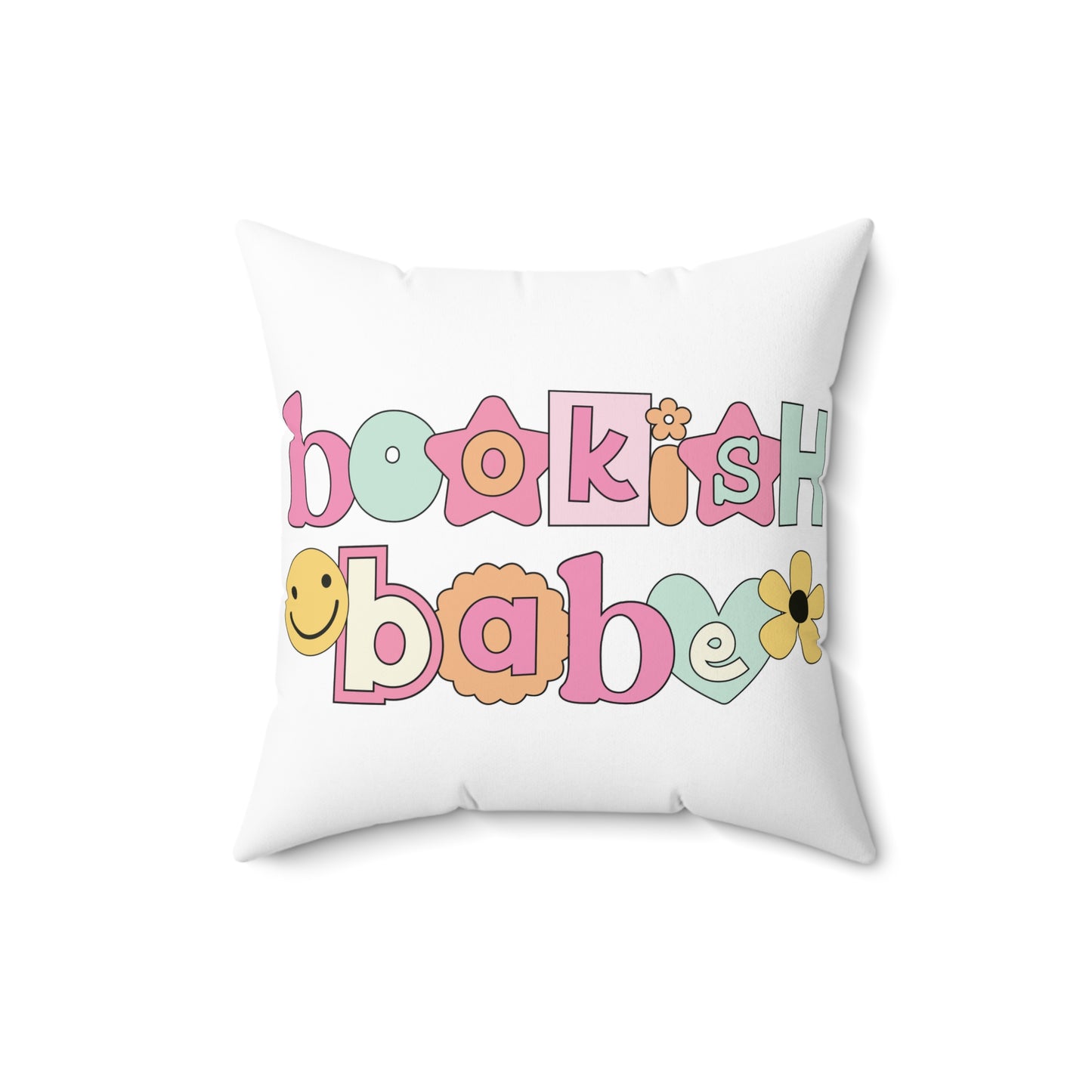 Bookish Babe Spun Polyester Square Pillow