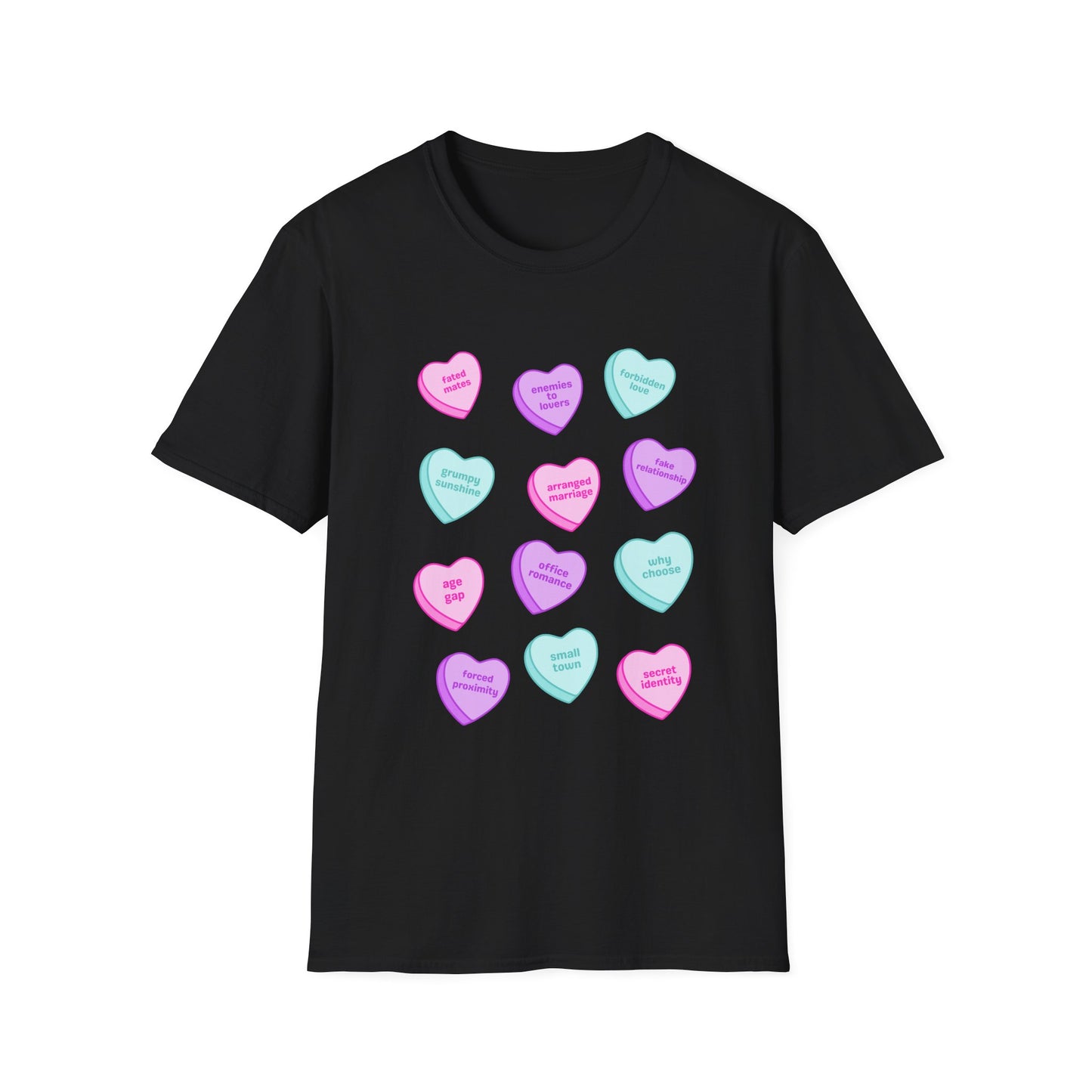 Candy Hearts Tropes Unisex Softstyle T-Shirt