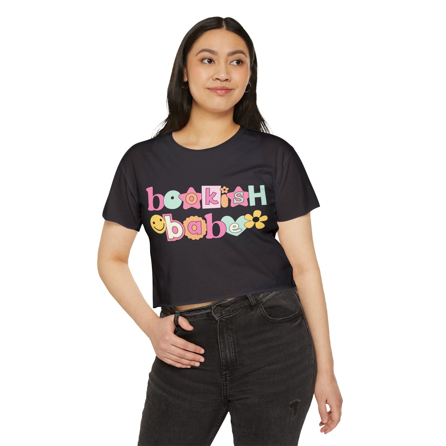 Bookish Babe Women's Festival Crop Top