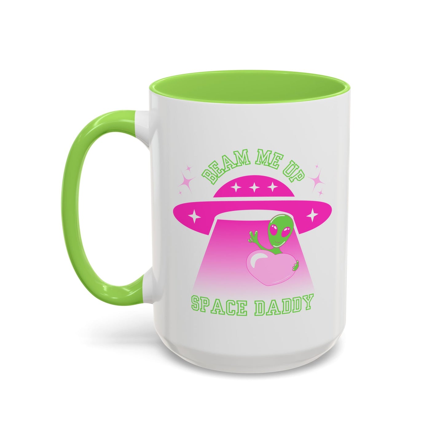 Beam Me Up Space Daddy Colorful Mugs (11oz, 15oz)