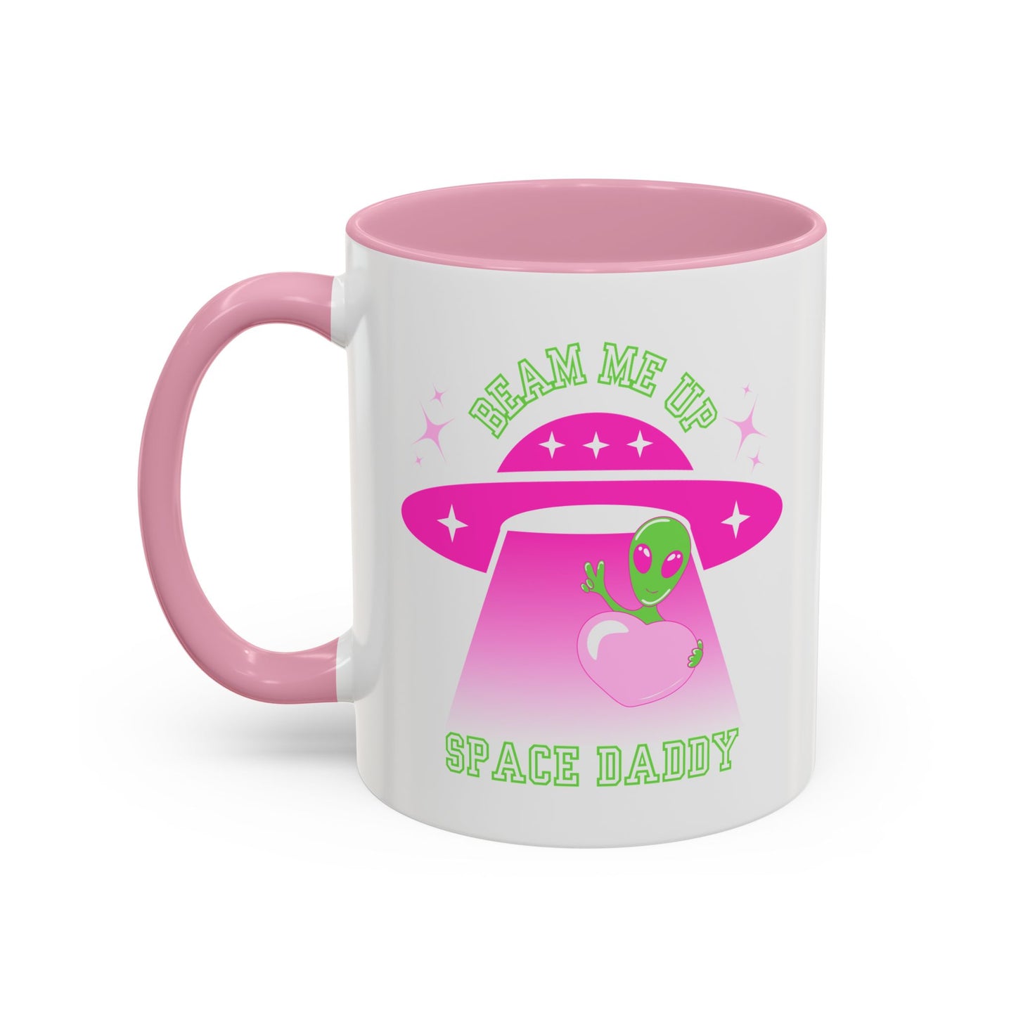 Beam Me Up Space Daddy Colorful Mugs (11oz, 15oz)
