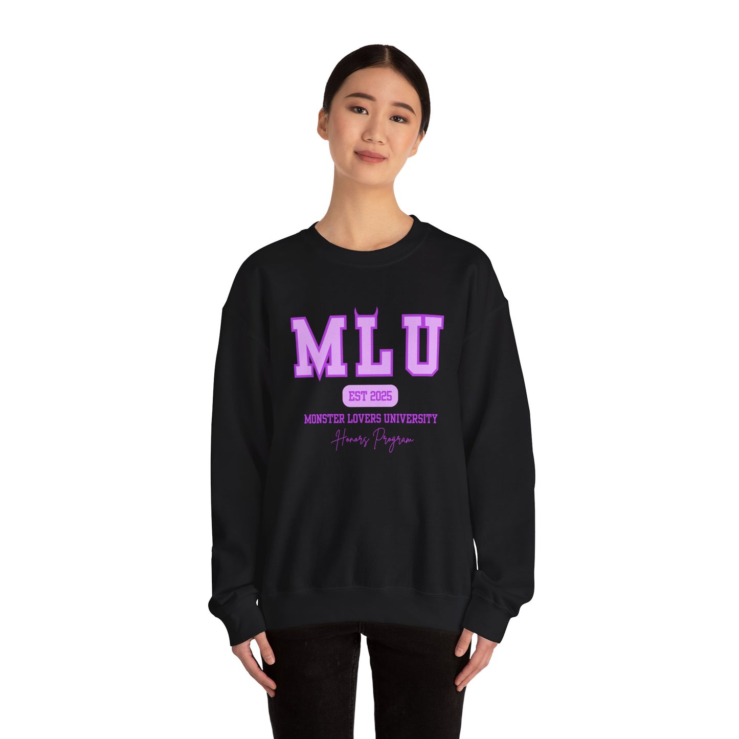 MLU Purple Unisex Heavy Blend™ Crewneck Sweatshirt