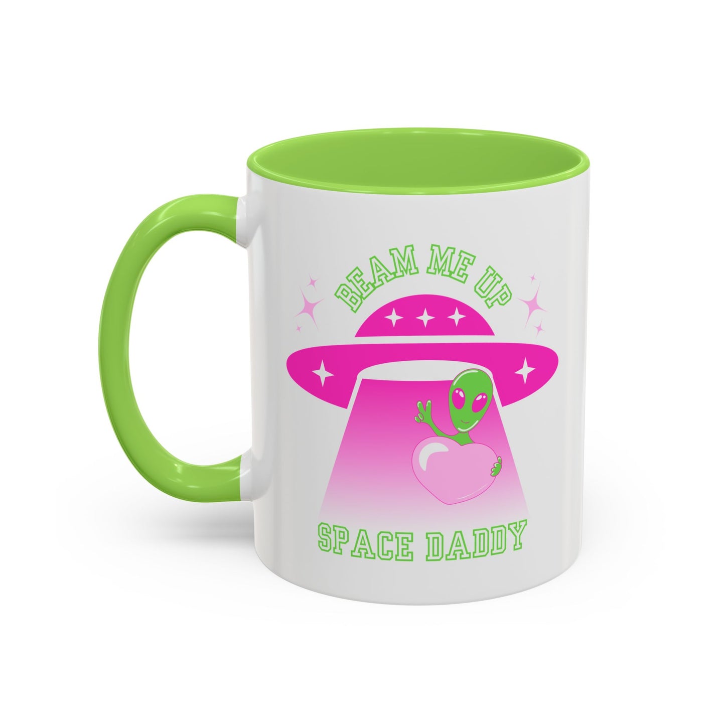 Beam Me Up Space Daddy Colorful Mugs (11oz, 15oz)