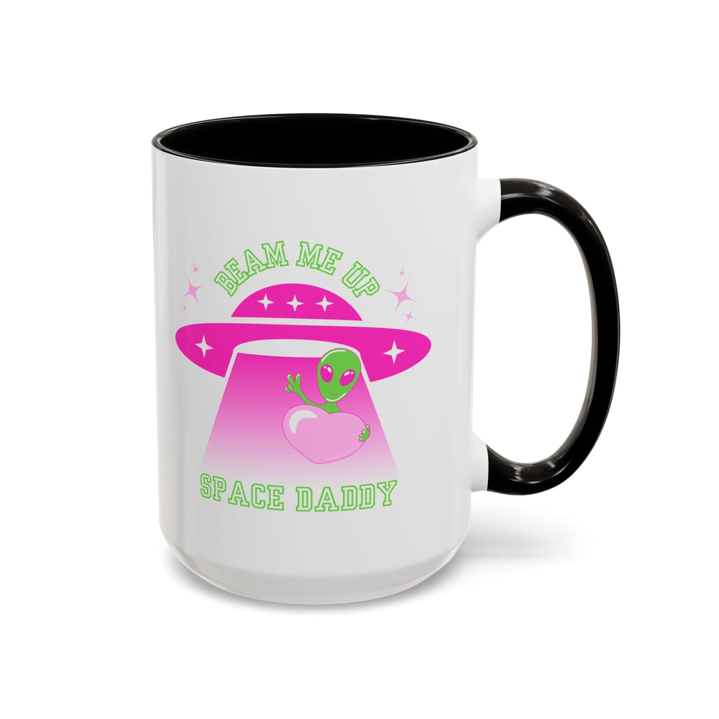Beam Me Up Space Daddy Colorful Mugs (11oz, 15oz)