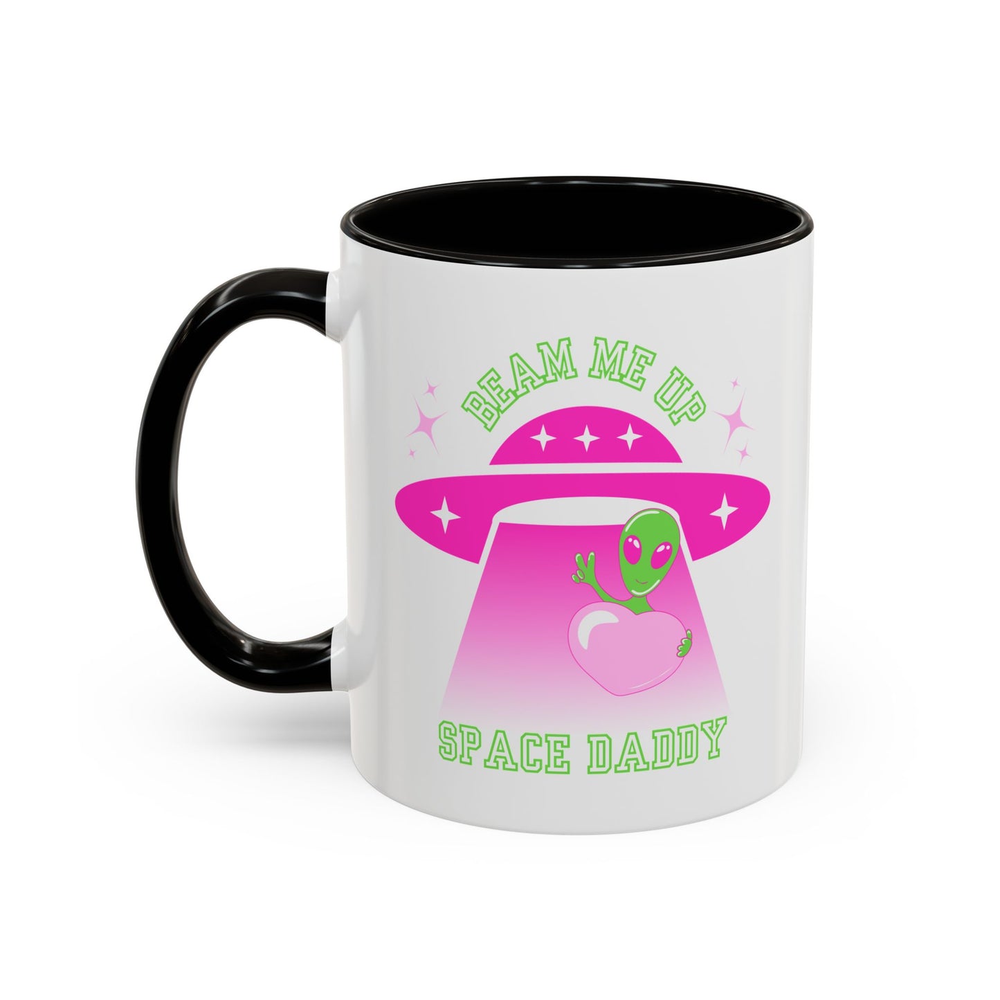 Beam Me Up Space Daddy Colorful Mugs (11oz, 15oz)