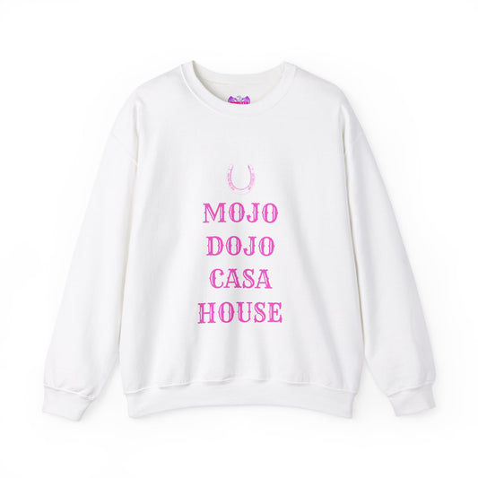 Mojo Dojo Casa House PINK Unisex Heavy Blend™ Crewneck Sweatshirt