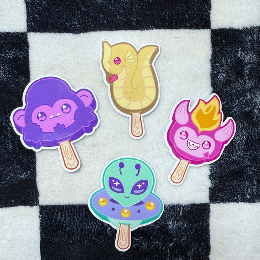 Monster Treats 4 PACK Stickers 3.0