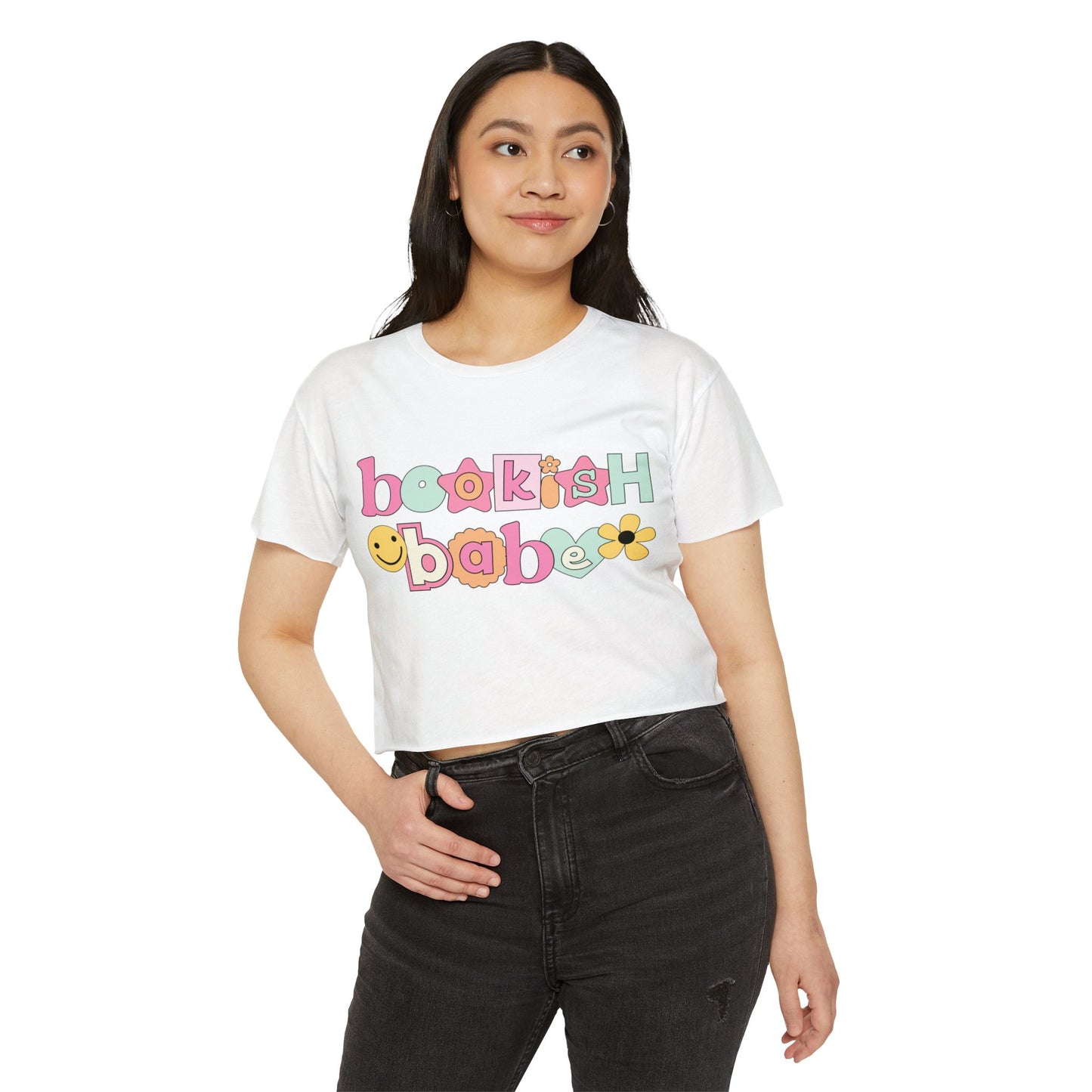 Bookish Babe Women's Festival Crop Top