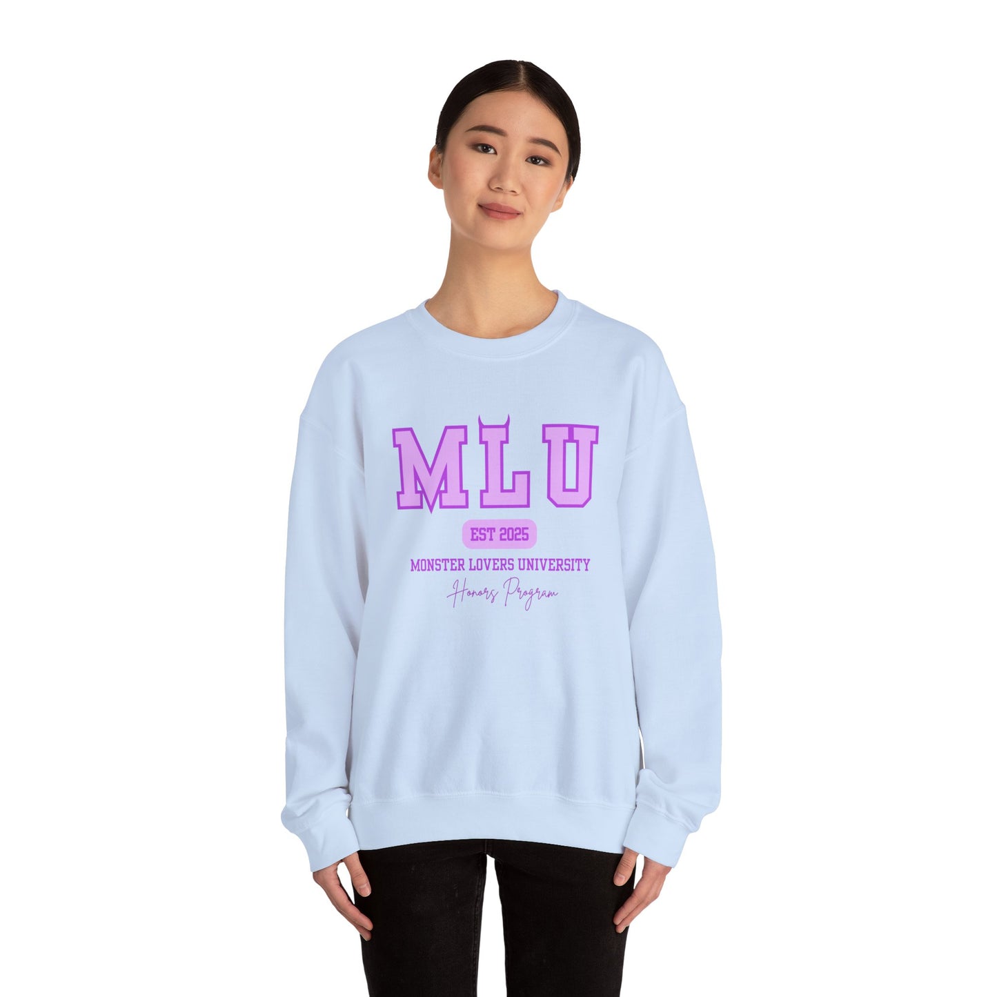 MLU Purple Unisex Heavy Blend™ Crewneck Sweatshirt