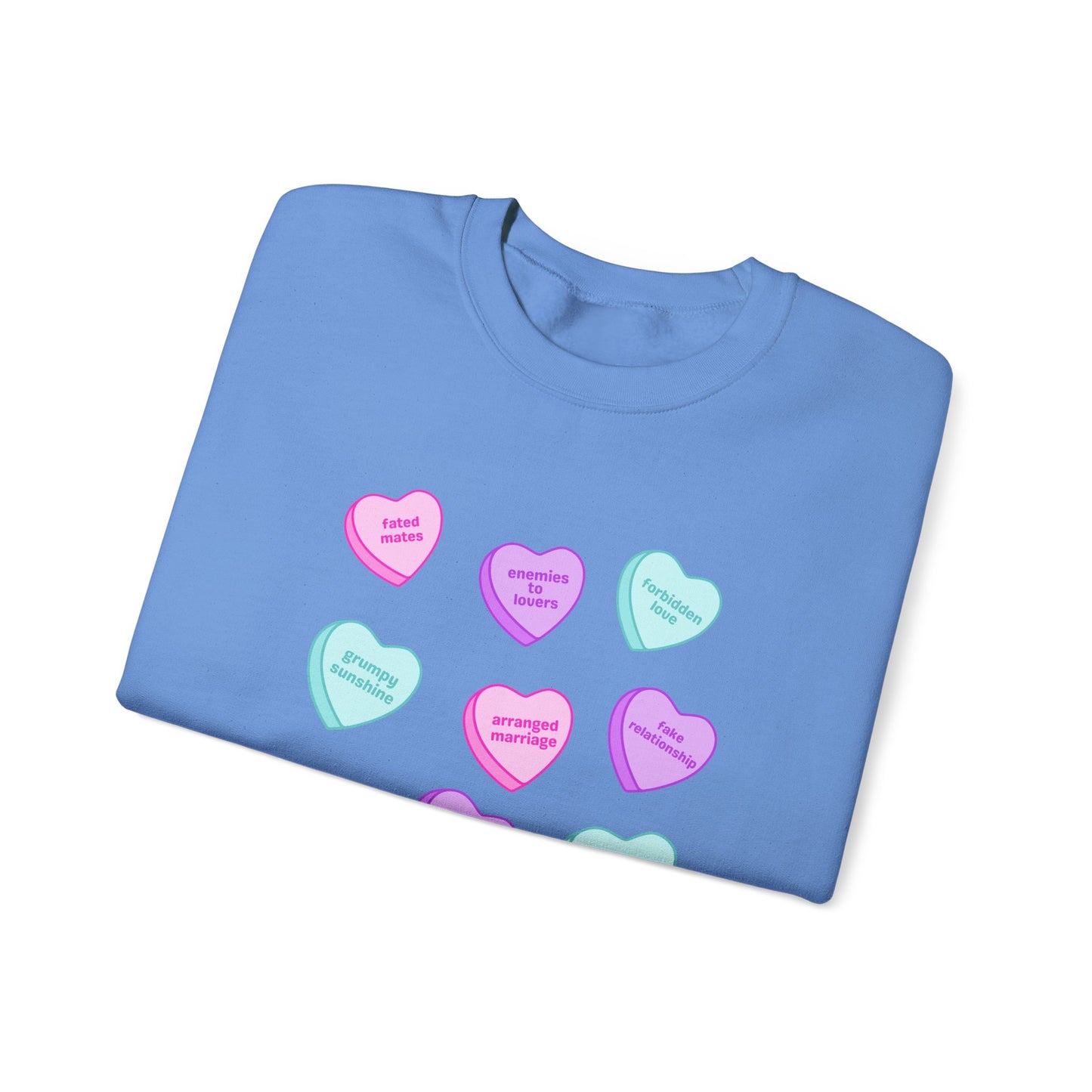 Candy Hearts Tropes Unisex Heavy Blend™ Crewneck Sweatshirt