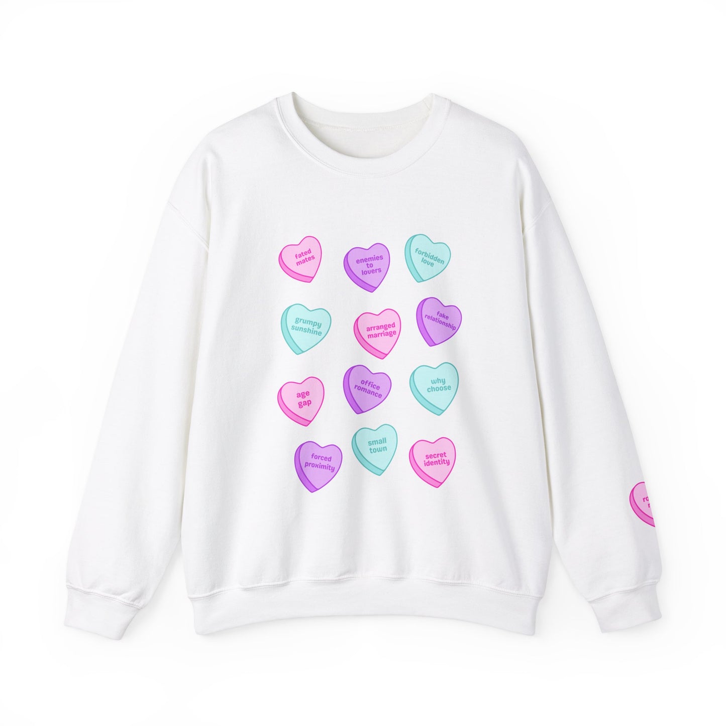 Candy Hearts Tropes Unisex Heavy Blend™ Crewneck Sweatshirt