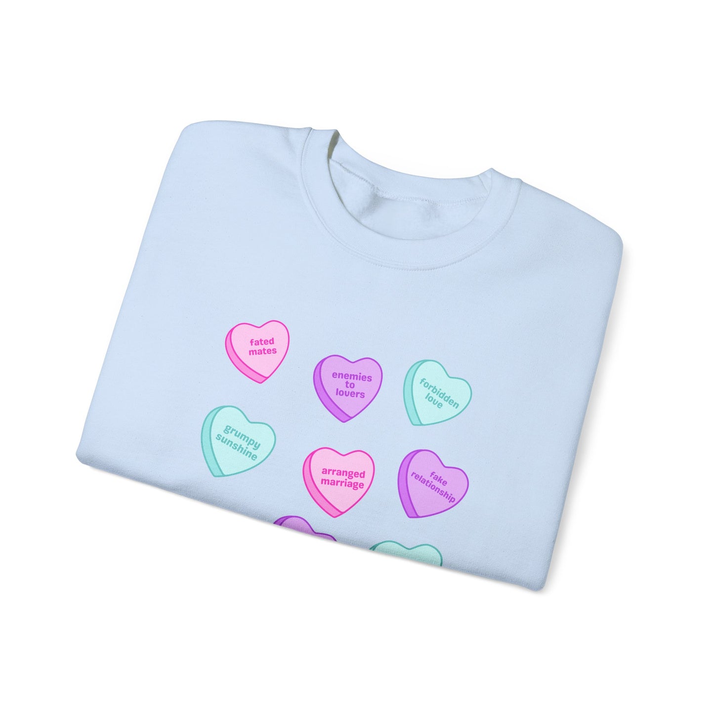 Candy Hearts Tropes Unisex Heavy Blend™ Crewneck Sweatshirt