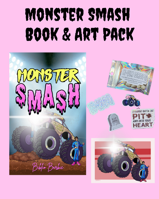 Monster Smash Signed Book & Art Pack
